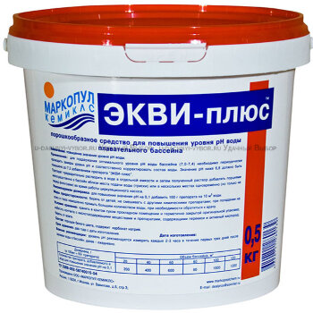 Средство для повышения кислотно-щёлочного баланса воды &quot;Экви-плюс&quot; 0,5 кг 