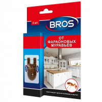 Bros приманка от фараоновых (рыжих) муравьёв, 2 шт