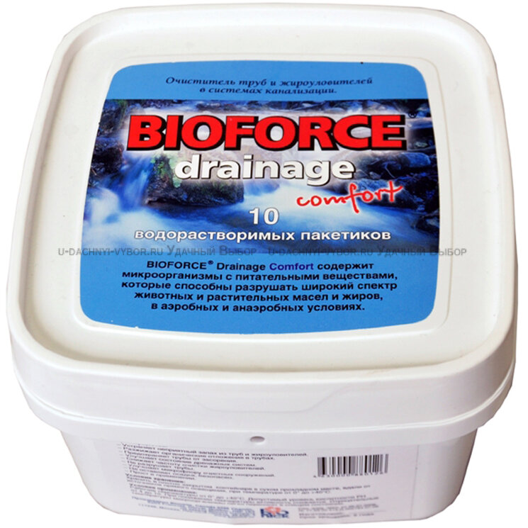 Очиститель труб Биофорс комфорт 560 г (Bioforce comfort drainage)