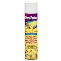 Аэрозоль от летающих и ползающих насекомых Delicia. Универсальный.