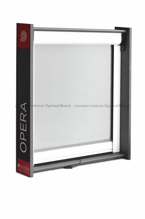 Рулонная москитная сетка на окно с вертикальным сдвигом OPERA